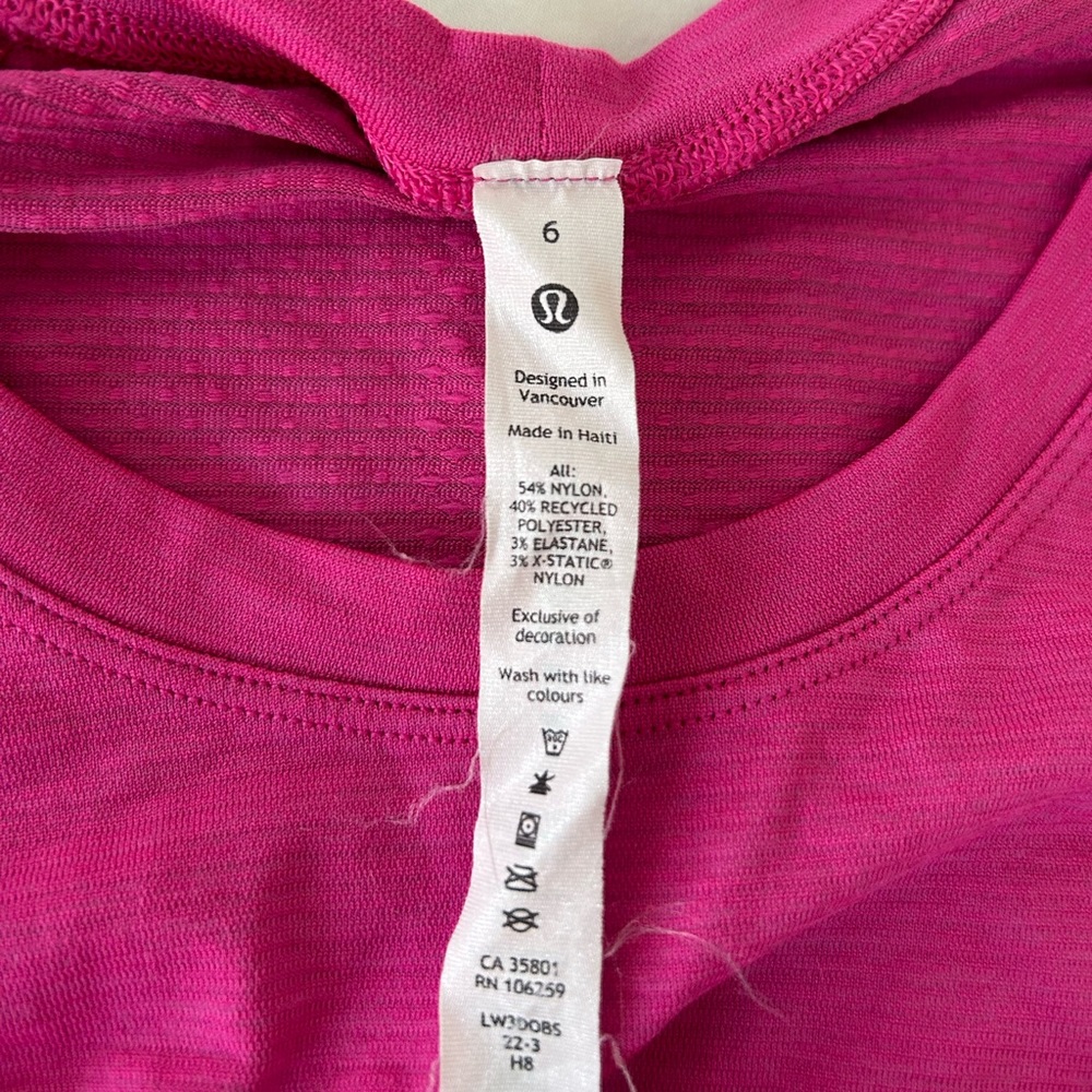 LULULEMON Swiftly Size 6 RACE LENGTH - Picture 4 of 4